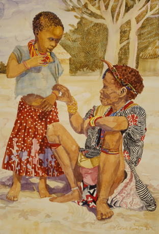 bushman at llaru: 15 x 22